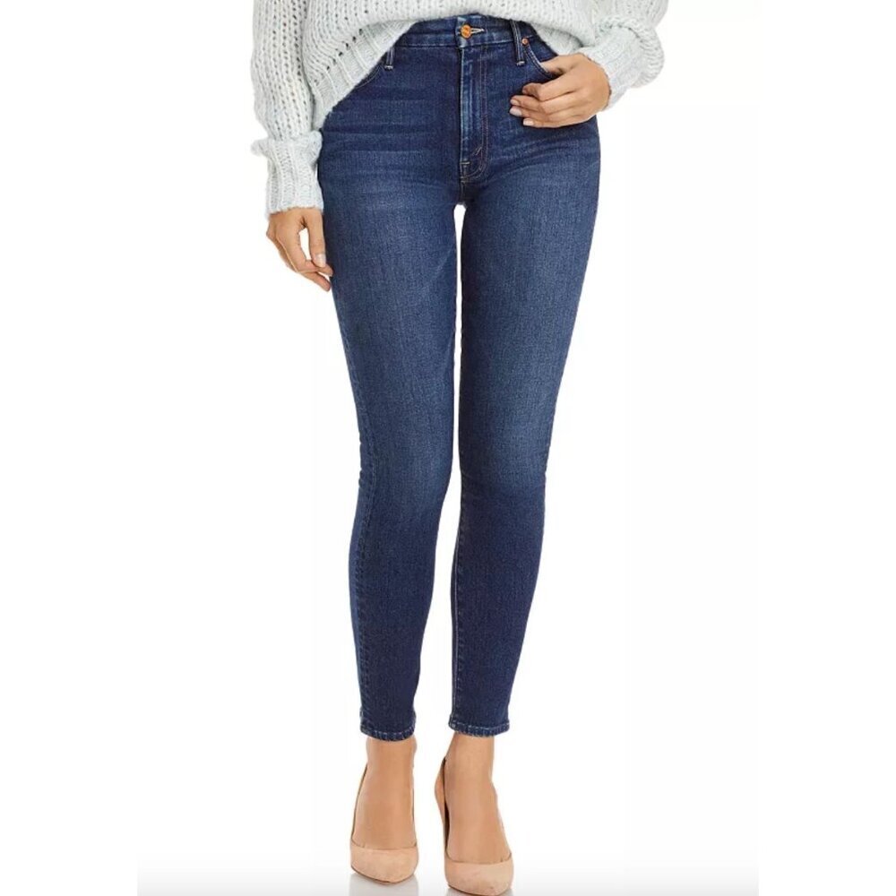MOTHER Looker High Rise Skinny Jeans in Until Next Time Size 26 Medium Wash